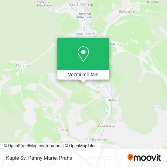 Kaple Sv. Panny Marie mapa