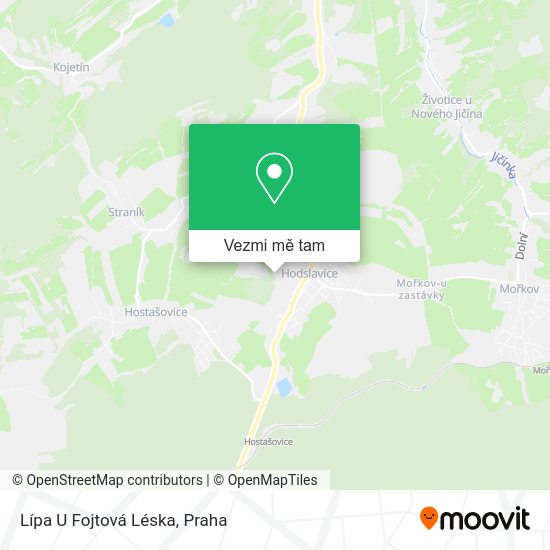 Lípa U Fojtová Léska mapa