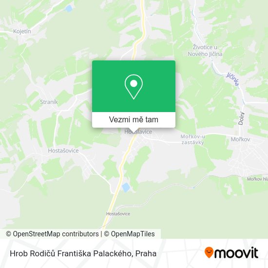 Hrob Rodičů Františka Palackého mapa
