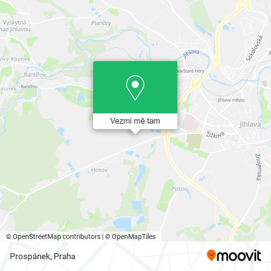 Prospánek mapa