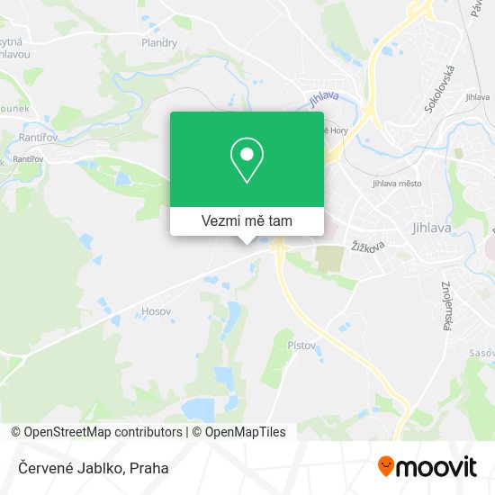 Červené Jablko mapa
