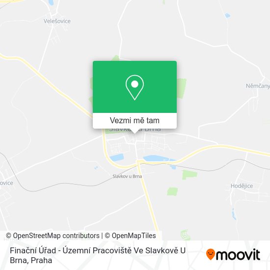 Finační Úřad - Územní Pracoviště Ve Slavkově U Brna mapa