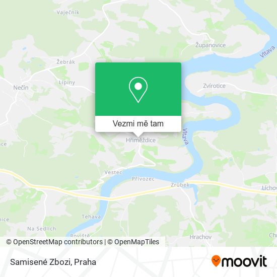 Samisené Zbozi mapa