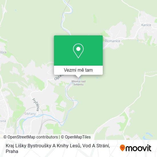 Kraj Lišky Bystroušky A Knihy Lesů, Vod A Strání mapa