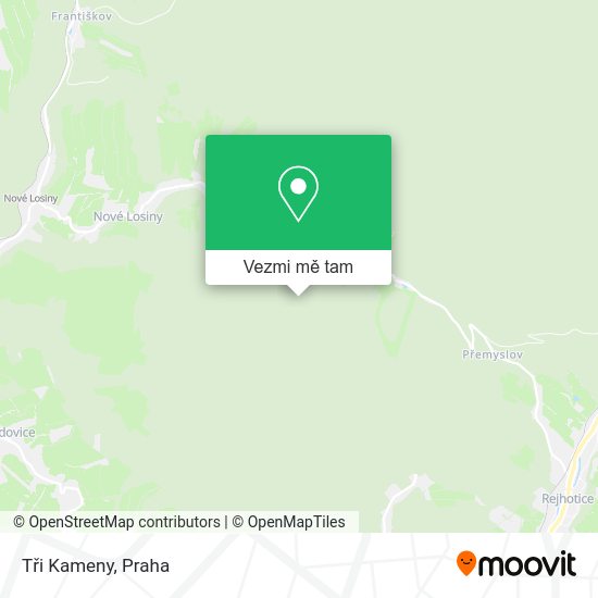 Tři Kameny mapa