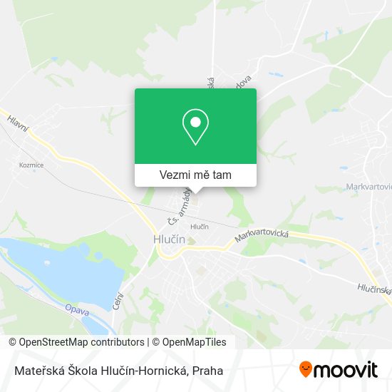 Mateřská Škola Hlučín-Hornická mapa