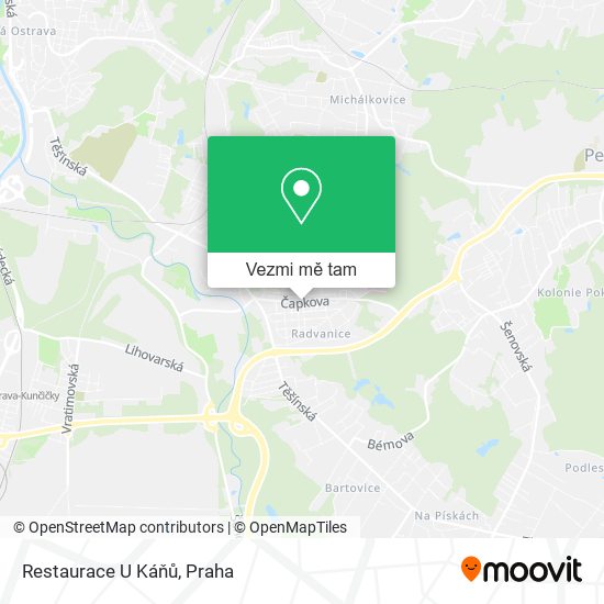 Restaurace U Káňů mapa