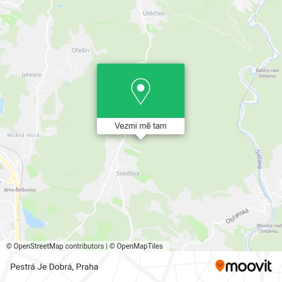Pestrá Je Dobrá mapa