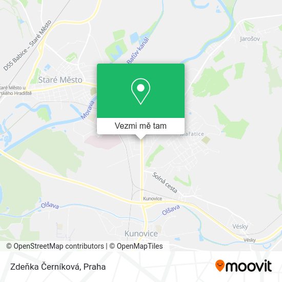 Zdeňka Černíková mapa