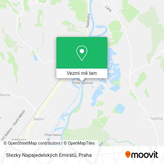 Stezky Napajedelských Emirátů mapa