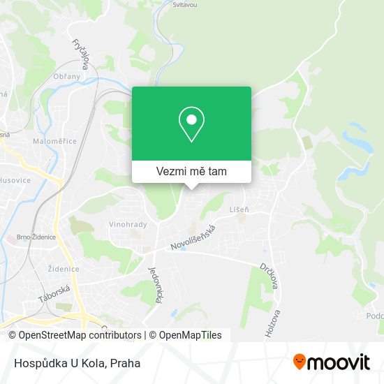 Hospůdka U Kola mapa