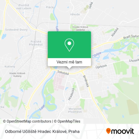Odborné Učiliště Hradec Králové mapa