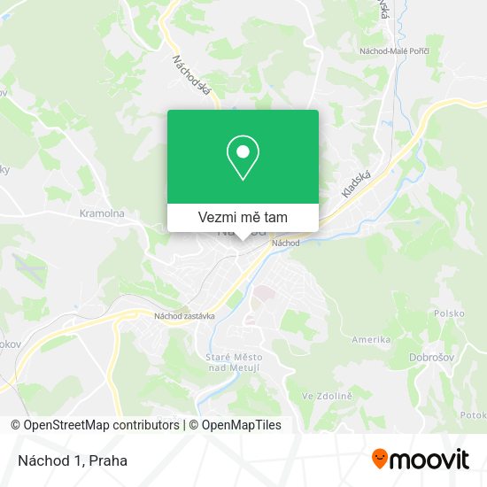 Náchod 1 mapa