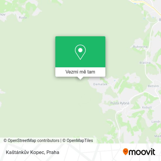 Kaštánkův Kopec mapa