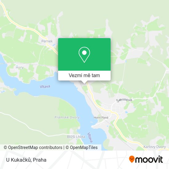 U Kukačků mapa