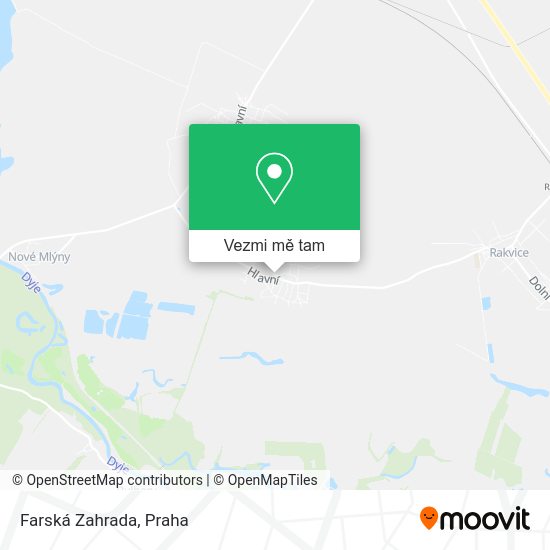 Farská Zahrada mapa