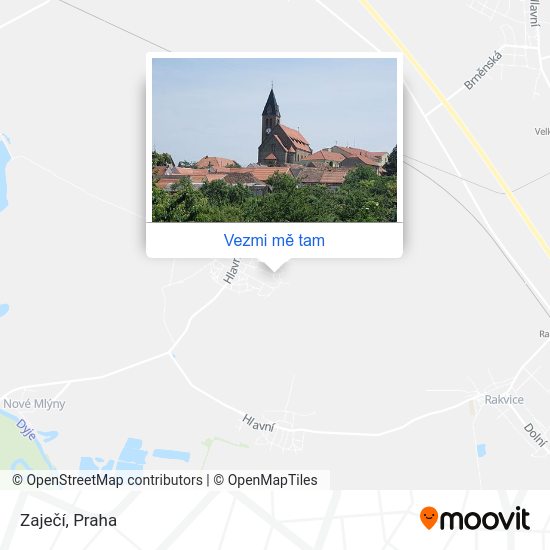 Zaječí mapa