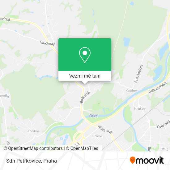 Sdh Petřkovice mapa