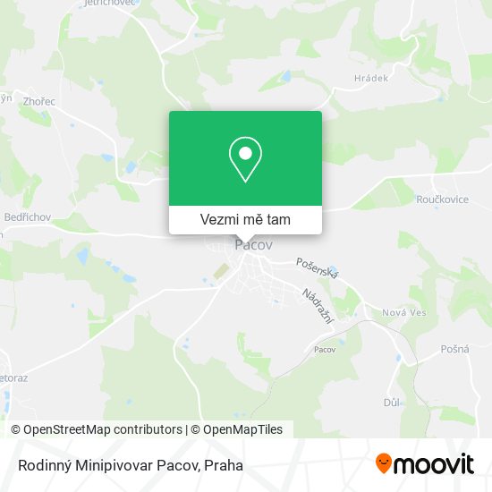 Rodinný Minipivovar Pacov mapa