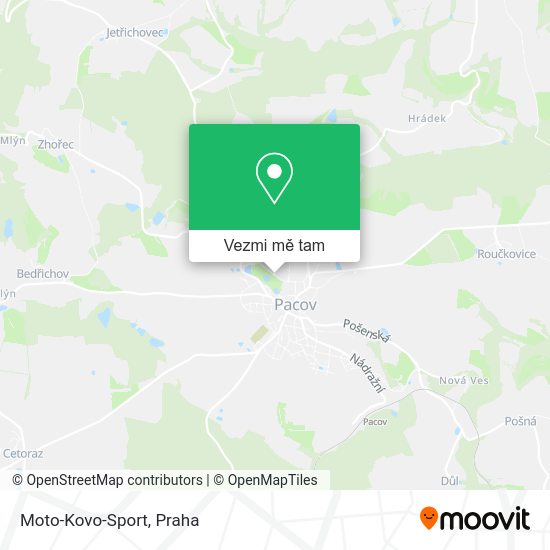 Moto-Kovo-Sport mapa
