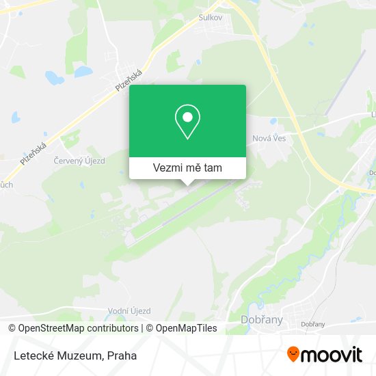 Letecké Muzeum mapa