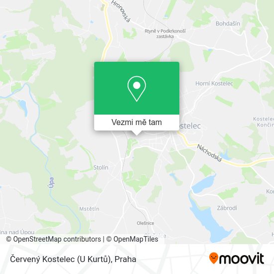 Červený Kostelec (U Kurtů) mapa