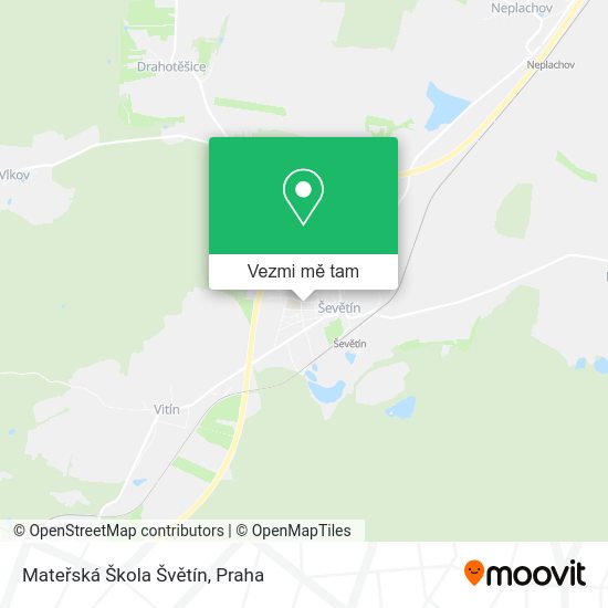 Mateřská Škola Švětín mapa