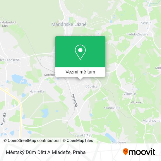 Městský Dům Dětí A Mládeže mapa