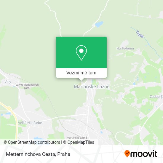 Metterninchova Cesta mapa