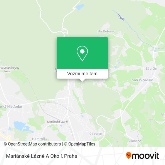 Mariánské Lázně A Okolí mapa