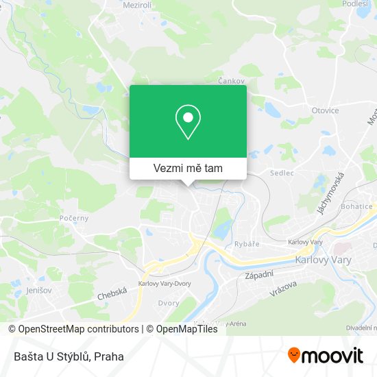 Bašta U Stýblů mapa
