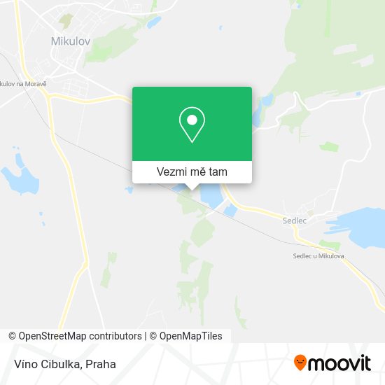 Víno Cibulka mapa