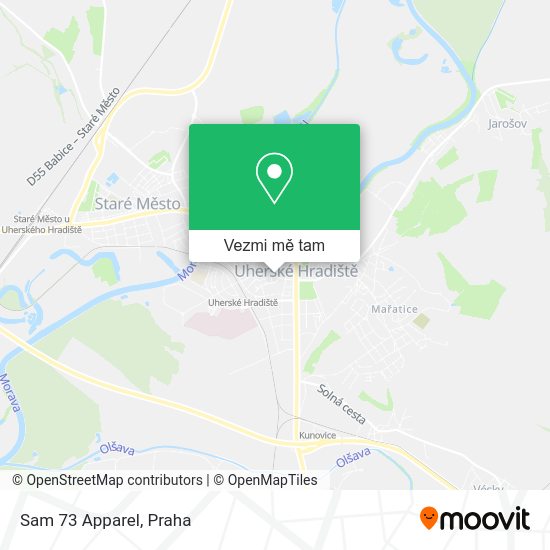 Sam 73 Apparel mapa