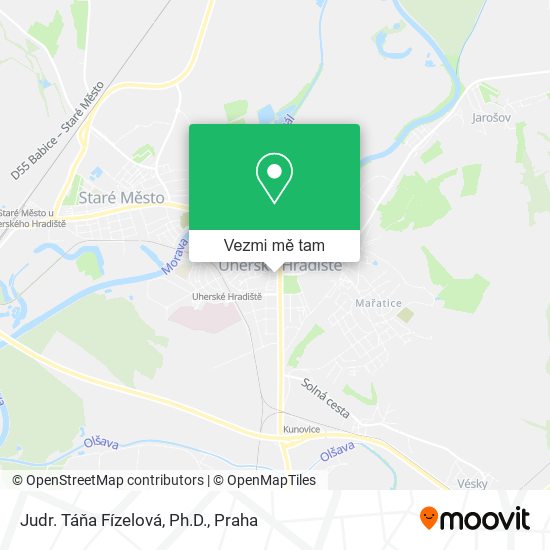 Judr. Táňa Fízelová, Ph.D. mapa