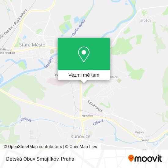 Dětská Obuv Smajlíkov mapa