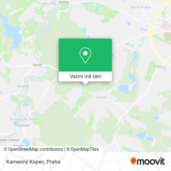 Kamenný Kopec mapa