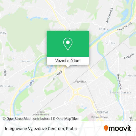 Integrované Výjezdové Centrum mapa