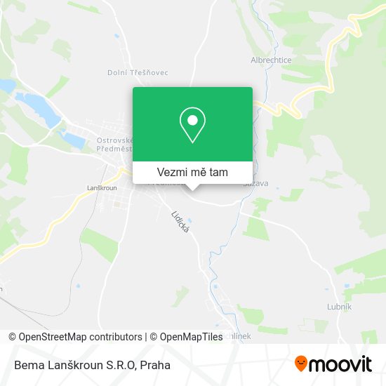Bema Lanškroun S.R.O mapa