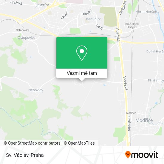 Sv. Václav mapa