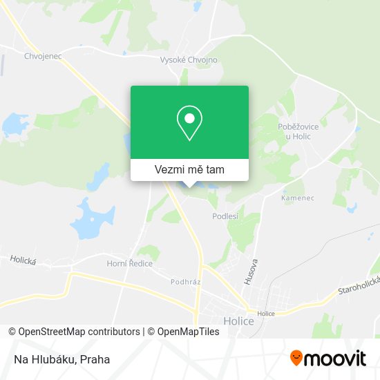 Na Hlubáku mapa