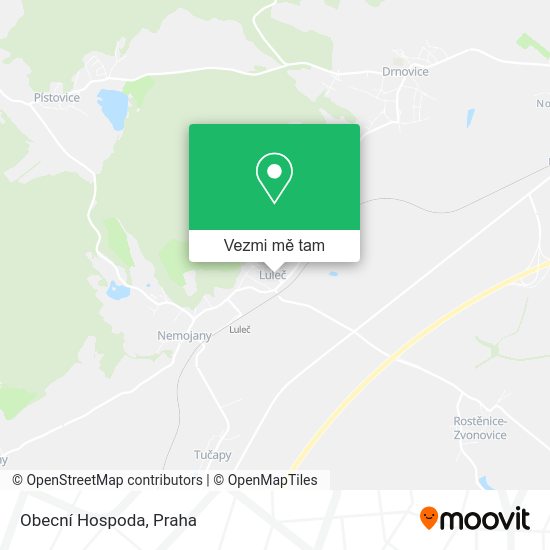 Obecní Hospoda mapa