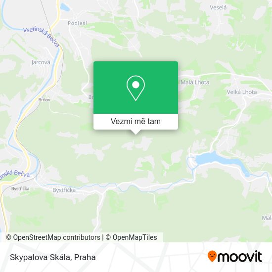 Skypalova Skála mapa
