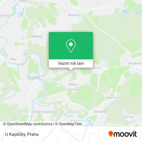 U Kapličky mapa