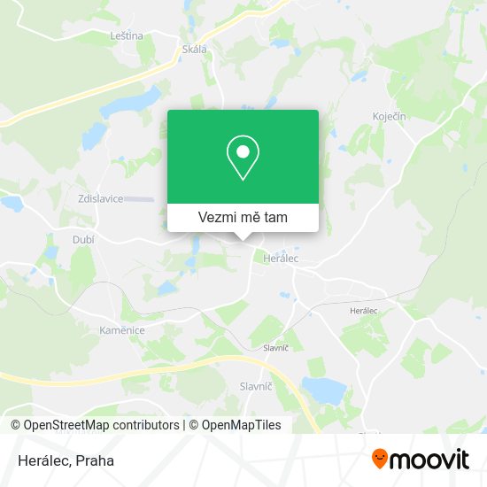 Herálec mapa