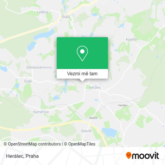 Herálec mapa