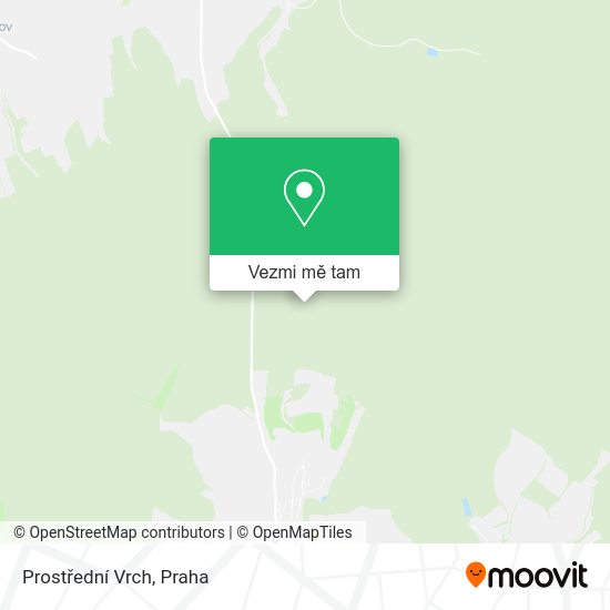 Prostřední Vrch mapa