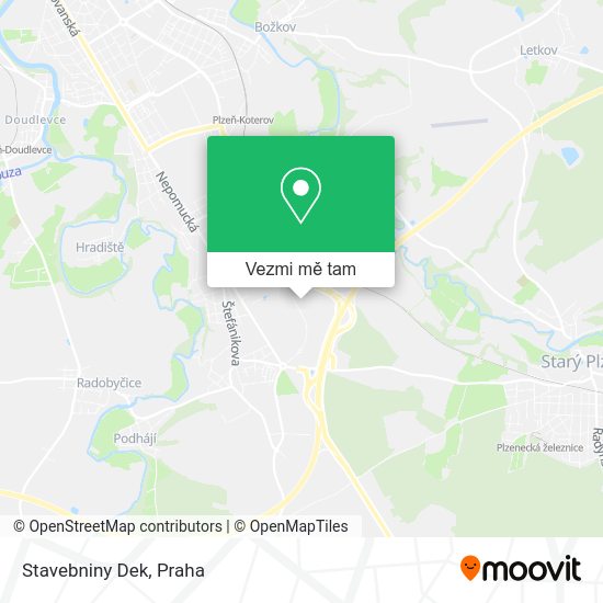 Stavebniny Dek mapa