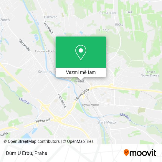 Dům U Erbu mapa