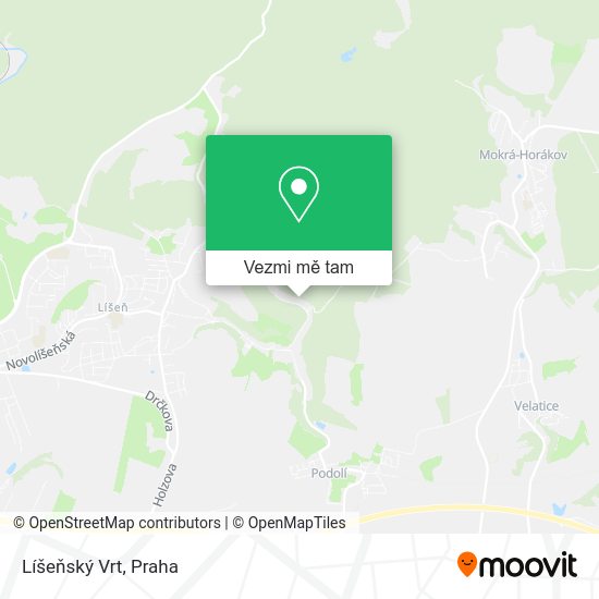 Líšeňský Vrt mapa