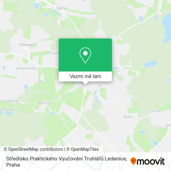Středisko Praktického Vyučování Truhlářů Ledenice mapa